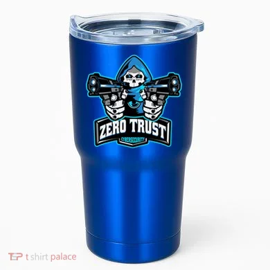 Zero Trust Hacking Cyber Security Developer Programmer Gift Tumbler
