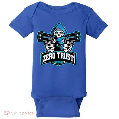 Zero Trust Hacking Cyber Security Developer Programmer Gift Baby Bodysuit