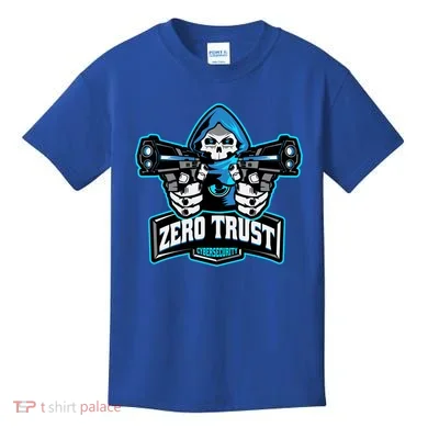 Zero Trust Hacking Cyber Security Developer Programmer Gift Kids T-Shirt
