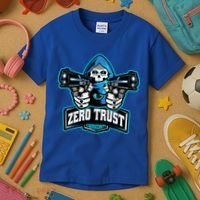 Zero Trust Hacking Cyber Security Developer Programmer Gift Kids T-Shirt thumb 3