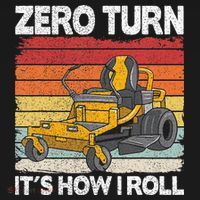 Zero Turn Its How I Roll Landscaping Funny Lawn Mower Sweatshirt thumb 3