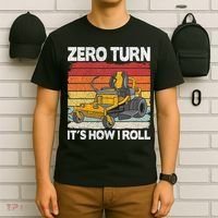 Zero Turn Its How I Roll Landscaping Funny Lawn Mower T-Shirt thumb 6