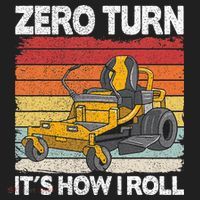 Zero Turn Its How I Roll Landscaping Funny Lawn Mower Hat thumb 2