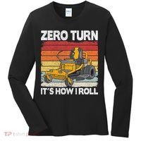 Zero Turn Its How I Roll Landscaping Funny Lawn Mower Women's Long Sleeve Shirt thumb 0
