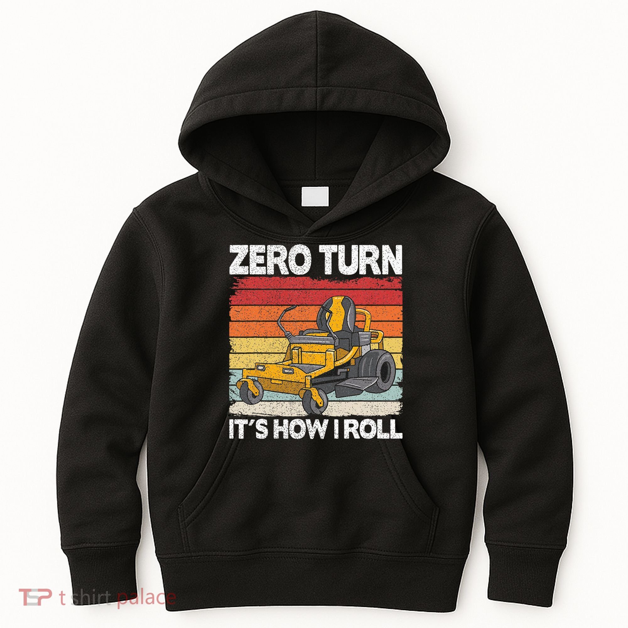 Zero Turn Its How I Roll Landscaping Funny Lawn Mower Kids Hoodie