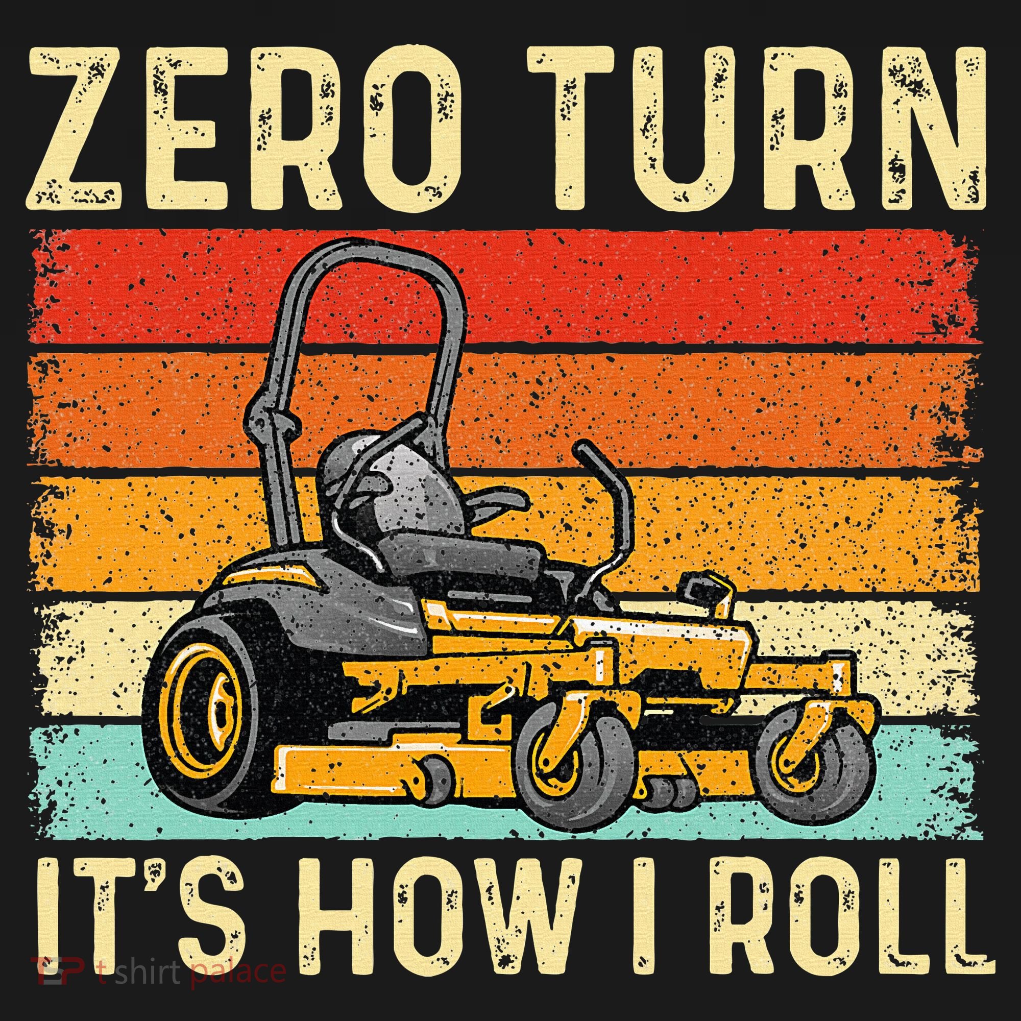 Zero Turn ItS How I Roll Landscaper Gardener Lawn Mowing Hoodie
