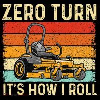 Zero Turn ItS How I Roll Landscaper Gardener Lawn Mowing Women's Hoodie thumb 2