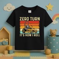Zero Turn ItS How I Roll Landscaper Gardener Lawn Mowing Toddler T-Shirt thumb 3