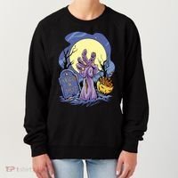 Zombie Trick Or Treat Spooky Halloween Women's Sweatshirt thumb 0