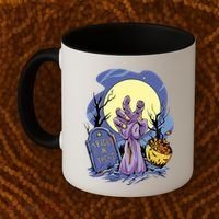 Zombie Trick Or Treat Spooky Halloween Coffee Mug thumb 2