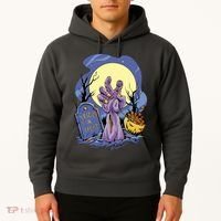 Zombie Trick Or Treat Spooky Halloween Hoodie thumb 2