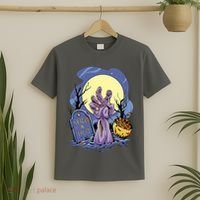 Zombie Trick Or Treat Spooky Halloween T-Shirt thumb 2