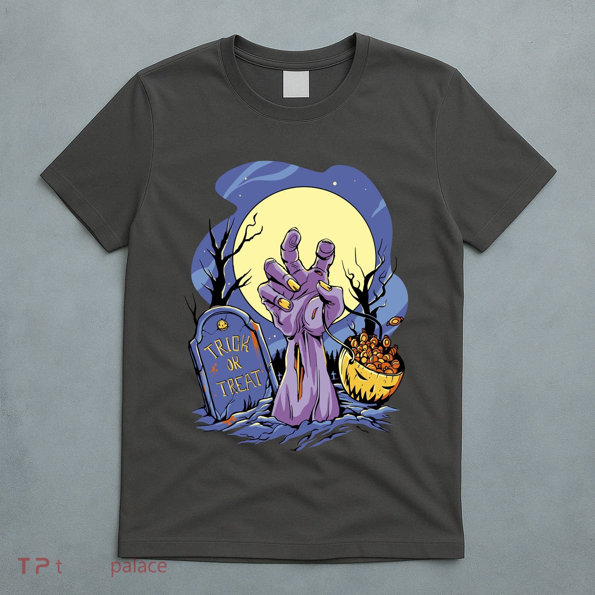 Zombie Trick Or Treat Spooky Halloween T-Shirt