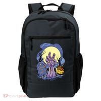 Zombie Trick Or Treat Spooky Halloween Backpack thumb 0