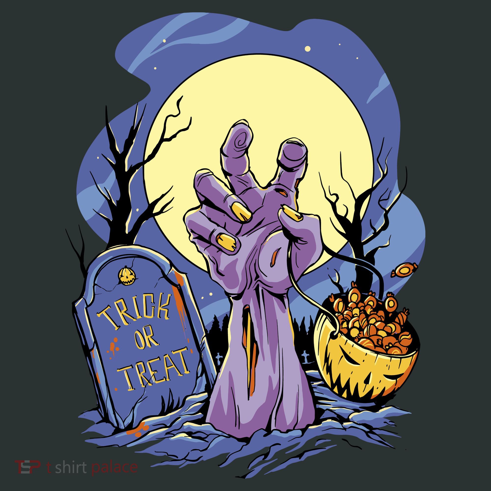 Zombie Trick Or Treat Spooky Halloween Mousepad