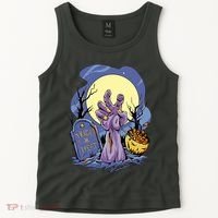 Zombie Trick Or Treat Spooky Halloween Tank Top thumb 2
