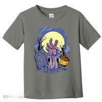Zombie Trick Or Treat Spooky Halloween Toddler T-Shirt thumb 0