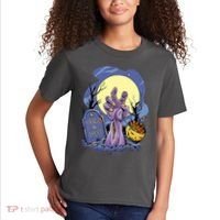 Zombie Trick Or Treat Spooky Halloween Kids T-Shirt thumb 2