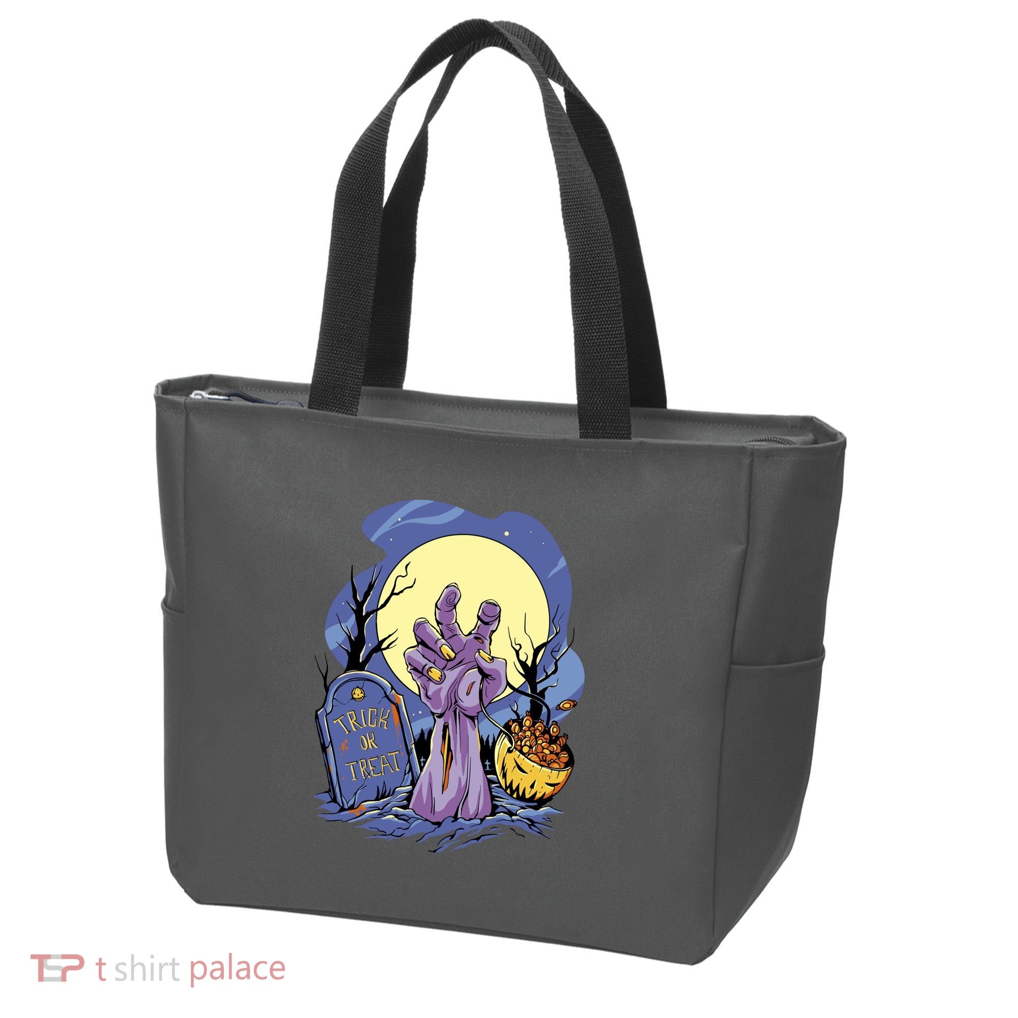 Zombie Trick Or Treat Spooky Halloween Tote Bag