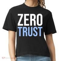 Zero Trust Security Cyber Security Hacking Developer Funny Comfort Colors Boxy T-Shirt thumb 0