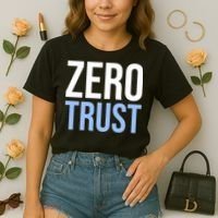 Zero Trust Security Cyber Security Hacking Developer Funny Comfort Colors Boxy T-Shirt thumb 2