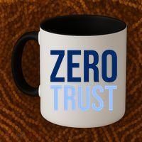 Zero Trust Security Cyber Security Hacking Developer Funny Coffee Mug thumb 2