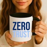 Zero Trust Security Cyber Security Hacking Developer Funny Coffee Mug thumb 3