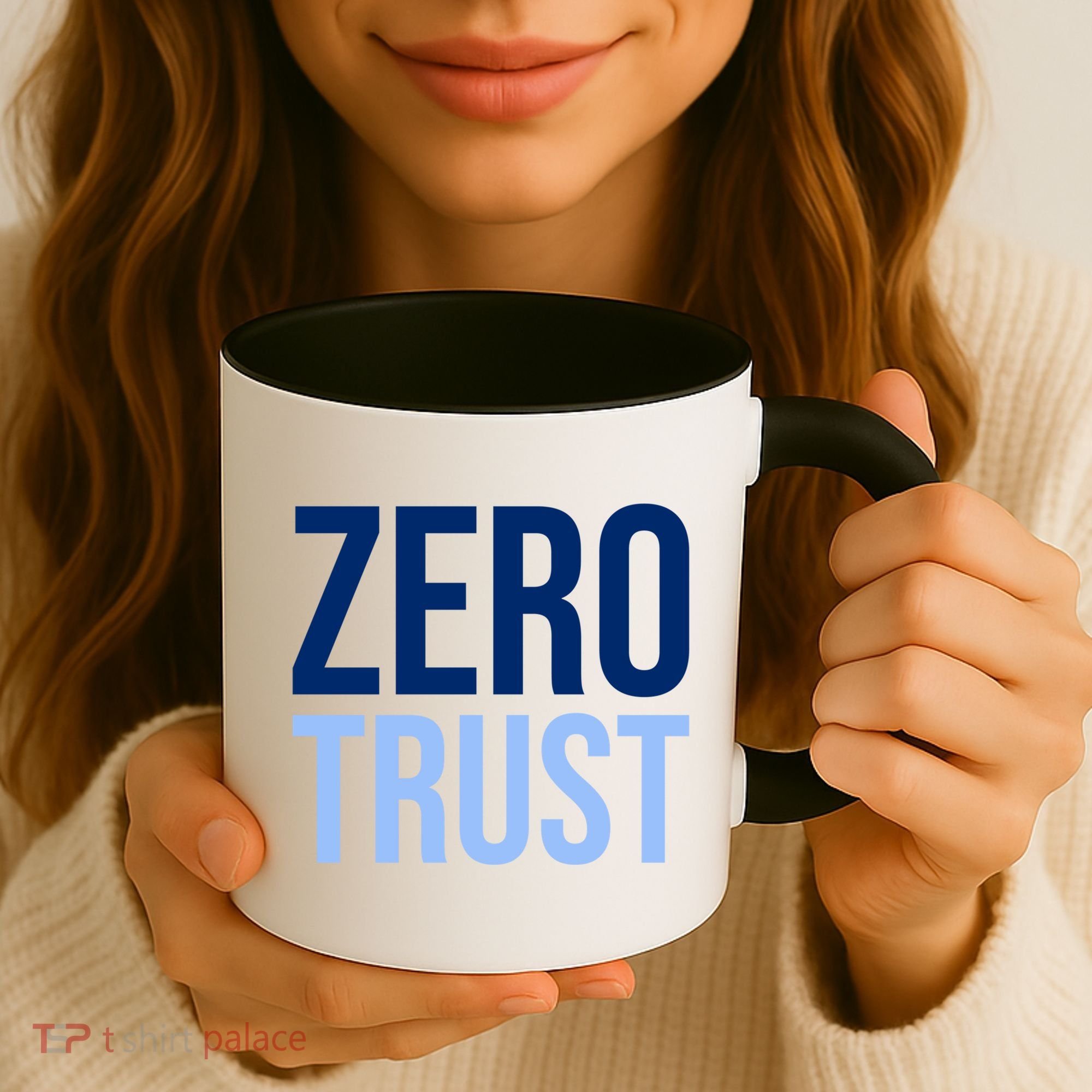 Zero Trust Security Cyber Security Hacking Developer Funny Coffee Mug