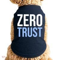 Zero Trust Security Cyber Security Hacking Developer Funny Doggie Tank thumb 0