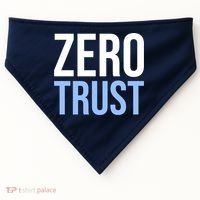 Zero Trust Security Cyber Security Hacking Developer Funny USA-Made Doggie Bandana thumb 0