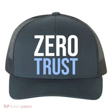 Zero Trust Security Cyber Security Hacking Developer Funny Yupoong Adult 5-Panel Trucker Hat