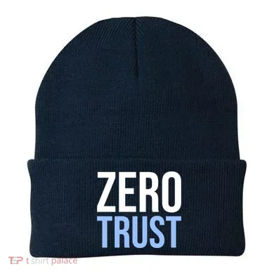 Zero Trust Security Cyber Security Hacking Developer Funny Beanie