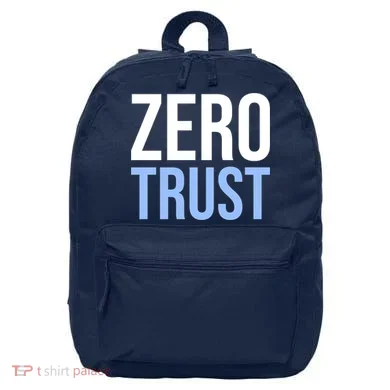 Zero Trust Security Cyber Security Hacking Developer Funny 16 in Basic Backpack