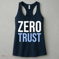 Zero Trust Security Cyber Security Hacking Developer Funny Women's Tank Top thumb 3