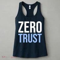 Zero Trust Security Cyber Security Hacking Developer Funny Women's Tank Top thumb 3