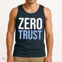Zero Trust Security Cyber Security Hacking Developer Funny Tank Top thumb 3
