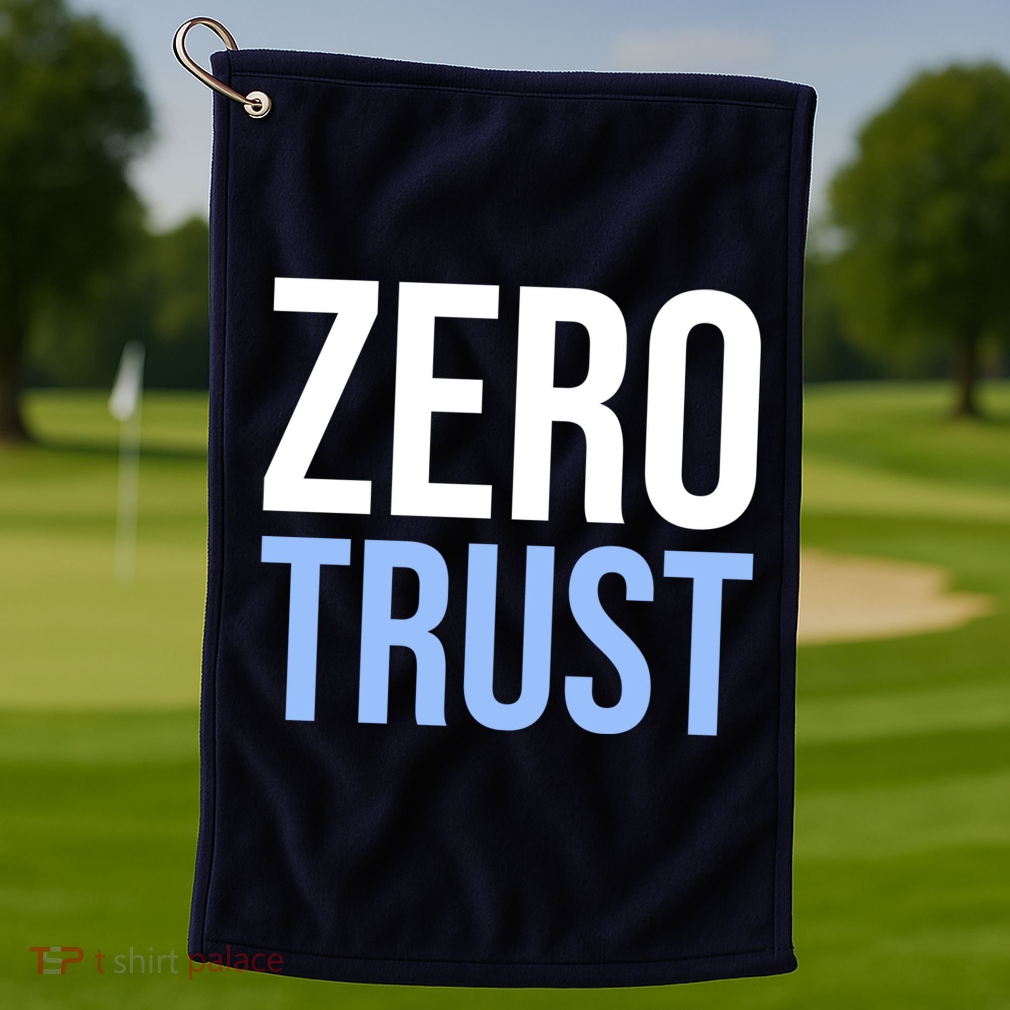 Zero Trust Security Cyber Security Hacking Developer Funny Golf Towel