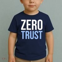 Zero Trust Security Cyber Security Hacking Developer Funny Toddler T-Shirt thumb 2