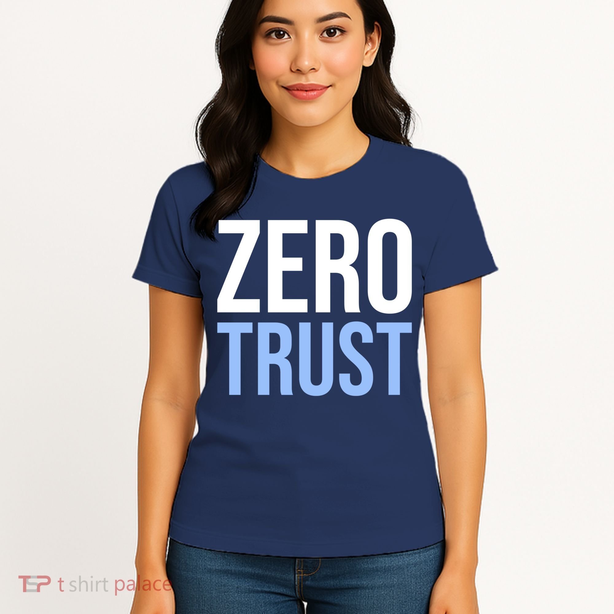 Zero Trust Security Cyber Security Hacking Developer Funny Women's T-Shirt