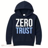 Zero Trust Security Cyber Security Hacking Developer Funny Kids Hoodie thumb 0