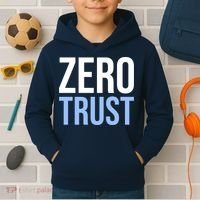 Zero Trust Security Cyber Security Hacking Developer Funny Kids Hoodie thumb 2
