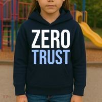 Zero Trust Security Cyber Security Hacking Developer Funny Kids Hoodie thumb 3