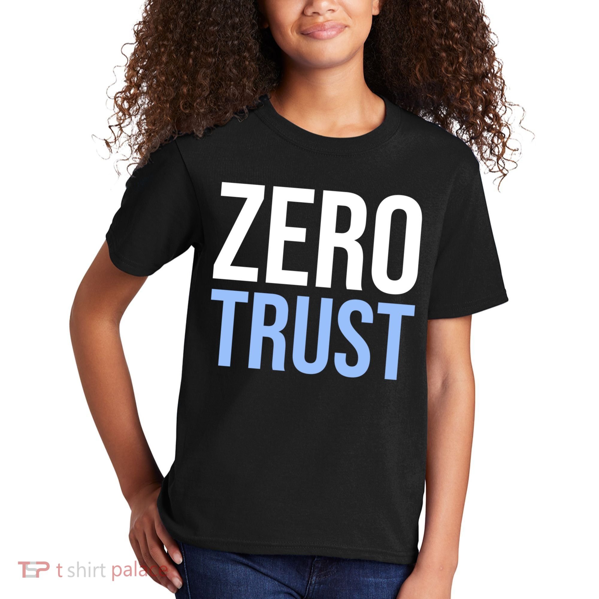 Zero Trust Security Cyber Security Hacking Developer Funny Kids T-Shirt