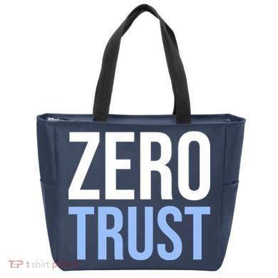 Zero Trust Security Cyber Security Hacking Developer Funny Tote Bag