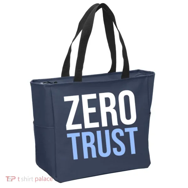 Zero Trust Security Cyber Security Hacking Developer Funny Tote Bag