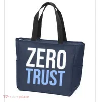 Zero Trust Security Cyber Security Hacking Developer Funny Tote Bag thumb 3