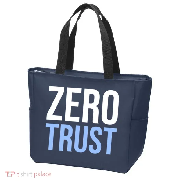 Zero Trust Security Cyber Security Hacking Developer Funny Tote Bag