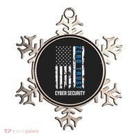 Zero Trust Us Flag Cyber Security Hacking Hacker Developer Funny Gift Ornament thumb 0