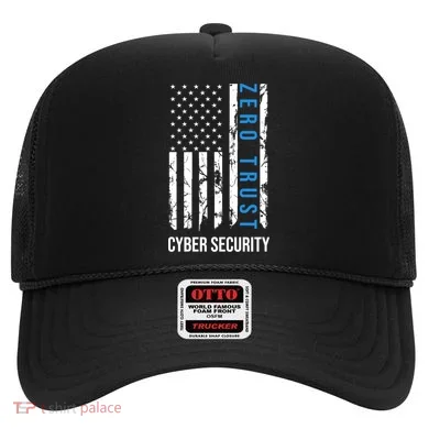 Zero Trust Us Flag Cyber Security Hacking Hacker Developer Funny Gift Hat