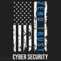 Zero Trust Us Flag Cyber Security Hacking Hacker Developer Funny Gift Golf Towel thumb 3